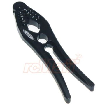 Yeah Racing Aluminum Shock Shaft Pliers & Pin, Screw Tester (Black) (YT-0134BK)