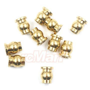 Yeah Racing Brass 5.8mm Flange Ball 10 pcs For Axial SCX10 II III Wraith Yeti Enduro (AXSC-010)