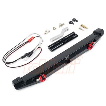 Yeah Racing Aluminium Alloy Rear Bumper w/ LED Fits TRX-4 SCX10 II (TRX4-058BK)