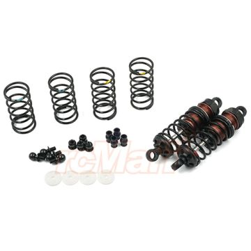 Yeah Racing Aluminum Big Bore Go 65mm Damper Set 2pcs for 1/10 RC Off Road Buggy - Black (BBG-0065BK)