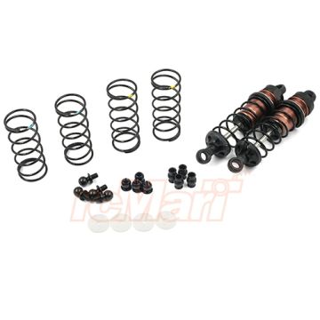 Yeah Racing Aluminum Big Bore Go 70mm Damper Set 2pcs for 1/10 RC Off Road Buggy - Black (BBG-0070BK)