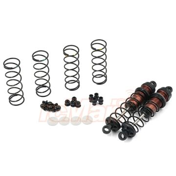 Yeah Racing Aluminum Big Bore Go 80mm Damper Set 2pcs for 1/10 RC Off Road Buggy - Black (BBG-0080BK)
