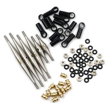 Yeah Racing 33.5mm Wheelbase Steel Link Set Axial SCX24 Deadbolt (AXSC-042)