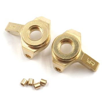 Yeah Racing Brass Front Steering Knuckles Set For Axial SCX24 AX24 (AXSC-026)