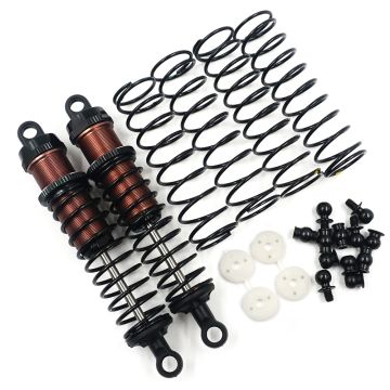 Yeah Racing Aluminum Big Bore Go 90mm Damper Set 2pcs for 1/10 RC Off Road Buggy - Black (BBG-0090BK)