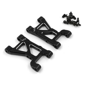 Yeah Racing Aluminium 7075 Front Arm Set Black For Tamiya XV-01 XV-02 (TAXV-001BK)