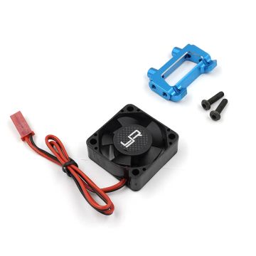 Yeah Racing Aluminium Motor Fan Mount Brace Blue w/ Fan Tamiya XV-01 (TAXV-006BU)