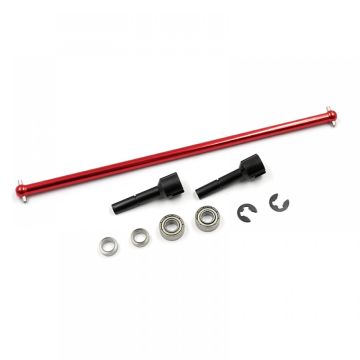 Xtra Speed Aluminium Main Drive Shaft w/ G45 Steel Joint Red Tamiya TA02 (XS-TA29143RD)