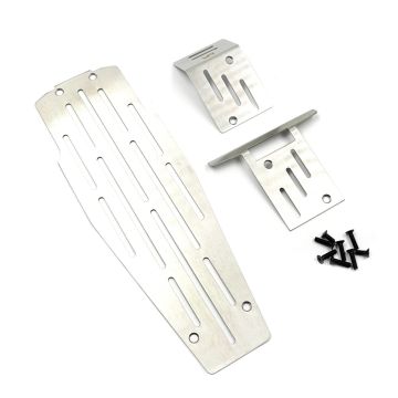 Yeah Racing Stainless Steel Chassis Protector Plate Set For Kyosho Optima Mid (KYOP-022SV)