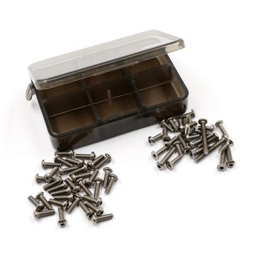 Yeah Racing Titanium Screw Assorted Set w/Box For Tamiya TT-02 Type-SR (TSAS-0028)