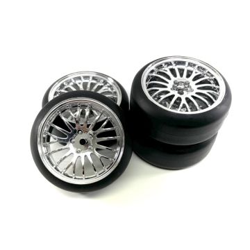 Absima 1:10 Drift Wheel Set "The Pimp" Chrome (4) (AB2510053)