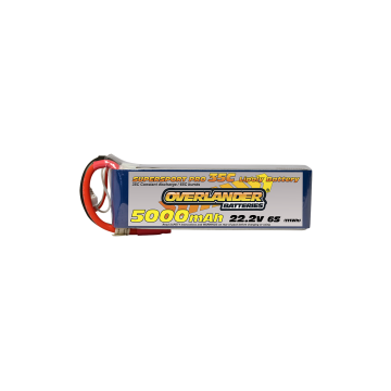Overlander 5000mAh 22.2V 6S 35C Supersport Pro LiPo Battery XT90 (OL2580XT90)