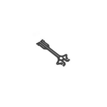 Xray T2 Adj. Upper Deck 2.5mm Graphite - Multi-Flex Technologyâ„¢ (XR301177)