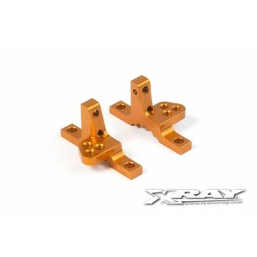 Xray T4 Alu Upper Clamp With Adj. Roll-Center (L+R) - Orange (XR302030-O)