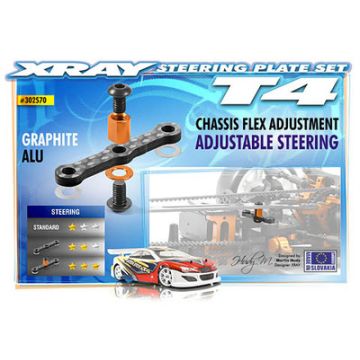 Xray Graphite Steering Plate Set (XR302570)