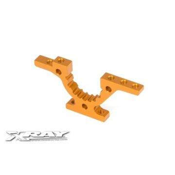 Xray T4 Alu Front/Rear Lower Adjustment Bulkhead - Orange (XR303028-O)