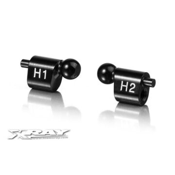 Xray Alu Quick Roll-Center Holderâ„¢ 4.9mm - H1 + H2 (XR303035)