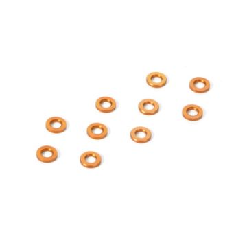 Xray Alu Shim 3X6X0.5mm - Orange (10) (XR303121-O)
