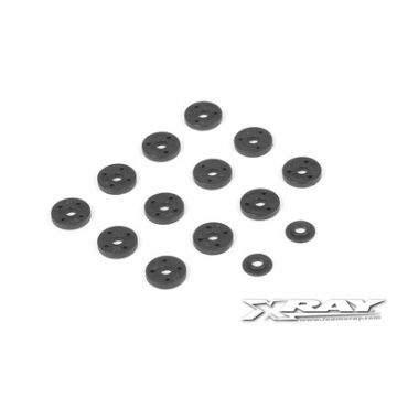 Xray T4 Composite Pistons 4-Hole 1.0-1.2mm, 3-Hole 1.0-1.2mm (XR308037)