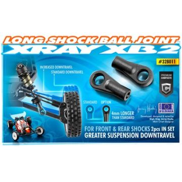 Xray Shock Ball Joint 21mm (2) (XR328011)
