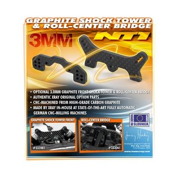 Xray Graphite Shock Tower Front 3.0mm (XR332081)