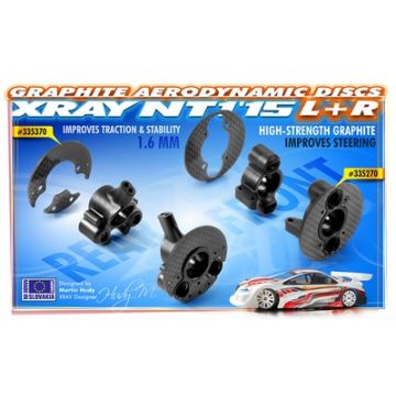 Xray Graphite Rear Aerodynamic Disc 1.6mm - Left+Right - Set (XR335370)