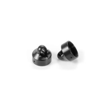 Xray XB8 Alu Shock Cap Nut - Swiss 7075 T6 - Black Coated (2) (XR358053)