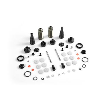 Xray XB8 Front Shock Absorbers + Boots Complete Set (2) (XR358105)