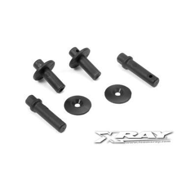Xray Body Mount, Battery Mount - V2 & Wing Shim (2) (XR361320)