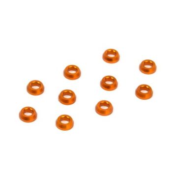 Xray Alu Conical Shim 3X6X2.0mm - Orange (10) (XR362280-O)