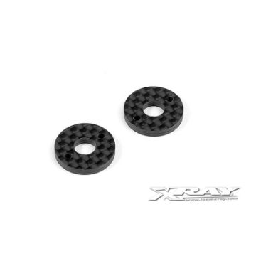 Xray X10 Graphite 2.5mm Shim For 6mm Body Post (2) (XR371349)