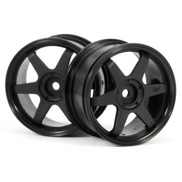 HPI TE37 Wheel 26mm Black 0mm Offset (2pcs) (HP3836)
