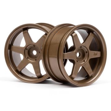 HPI TE37 Wheel 26mm Bronze 3mm Offset (2pcs) (HP3843)