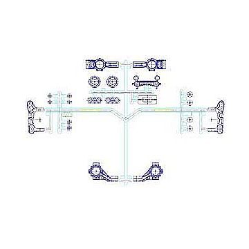 Tamiya M-05Ra F Parts (Upright) (THC51425)