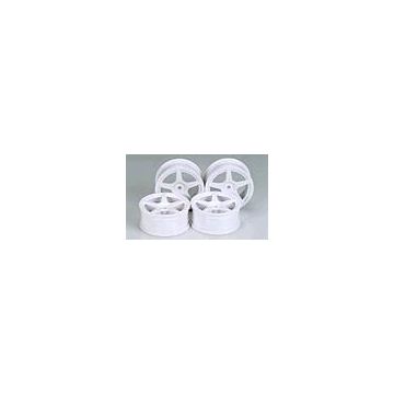 Tamiya M Narrow White 5 Spoke Wheels (THC53471)