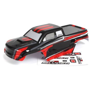 Blackzon Slyder MT Body (Black/Red) (BL540190)