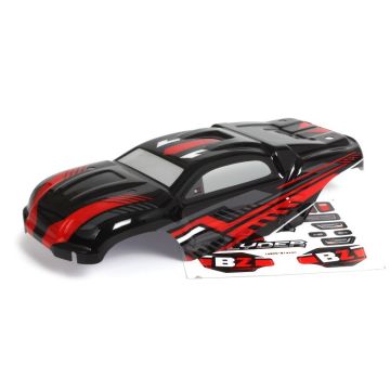 Blackzon Slyder ST Body (Black/Red) (BL540192)