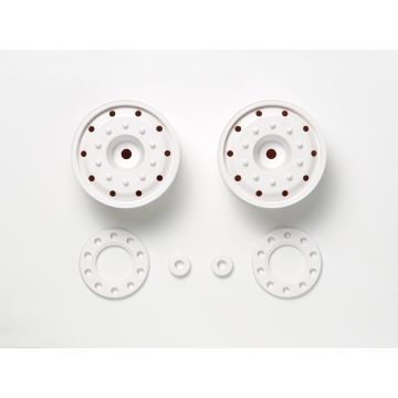Tamiya Truck Wheels 30mm/Hex/White x2 (THC56543)