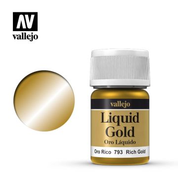 AV Vallejo Model Color 35ml - Rich Gold (Alcohol Based) (VAL793)