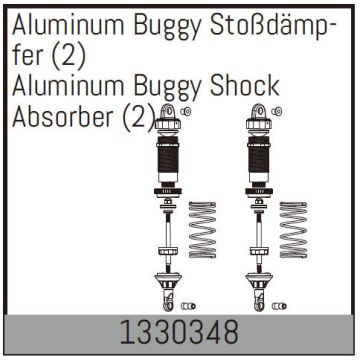 Absima Aluminium Buggy Shock Absorber (2) (AB1330348)