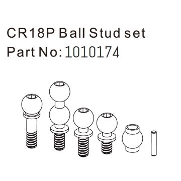 Absima Ball Stud Set - EVO 1:18