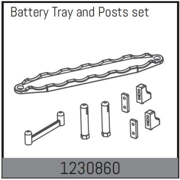 Absima Battery Tray And Posts (AB1230860)