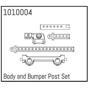 Absima Body and Bumper Post Set