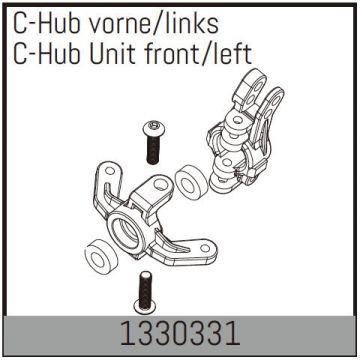Absima C-Hub Unit Front/Left  (AB1330331)