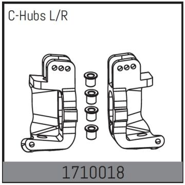 Absima C-Hubs L/R (AB1710018)