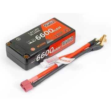 Centro HV 2S 6600Mah 7.6v 130C Hardcase Shorty Lipo (C5066)