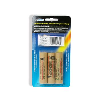 Estes Model Rocket Motors C6-3 (Pk3) (D-ES163)