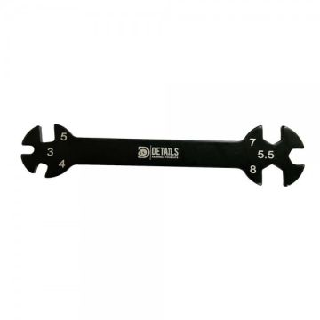 SC Models 6 in 1 Wrench For Turnbuckles and Nuts  3/4/5/5.5/7/8mm (SCDTT41002)