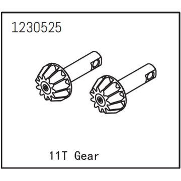 Absima Differential Gear 11T (2) (AB1230525)