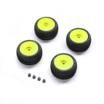 Proline Blockade Tire, Pro-Line OE, Yellow, White, Mounted: Micro-T (G-PRO-2632)